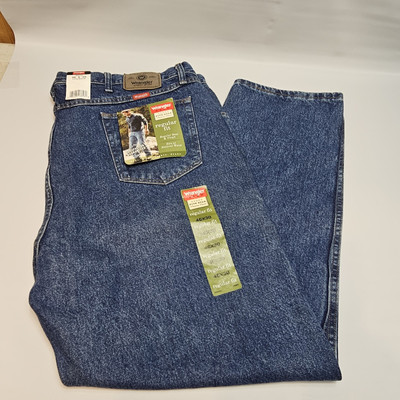 Wrangler Five Star Regular Fit Jeans Men's 46x30 Blue Medium Wash Denim NEW NWT
