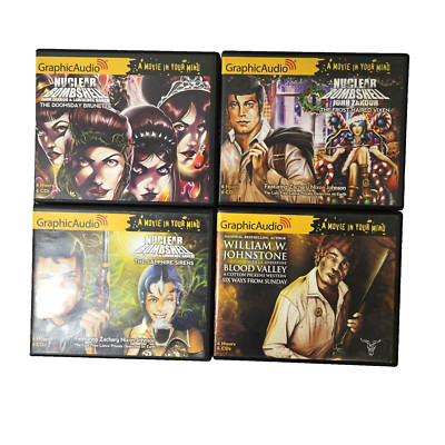 Graphic Audio Audiobooks Lot Nuclear Bombshell 2,4,7 & Blood Valley 2