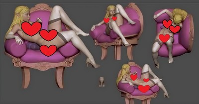 Princess Hilda   Figure 3d printed 16k Resin figure  unpaint unassembled gk  elf