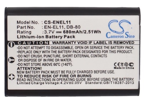 NEW Battery for OLYMPUS FE-370 Li-60B Li-ion UK Stock - Picture 5 of 5