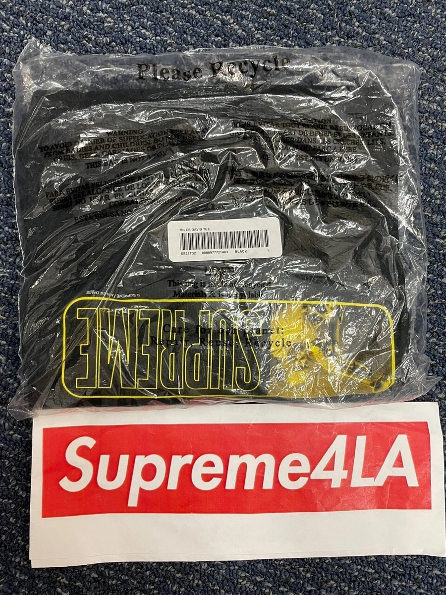 Supreme 21SS Miles Davis Tee Black Size L | eBay