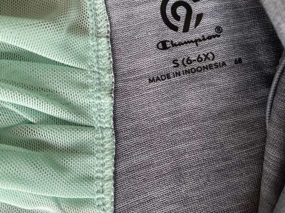 Camisa Champion C9 Niñas Talla Pequeña 6-6x Ropa Activa Gris Sin Mangas Dúo Seca Foto 3 de 4