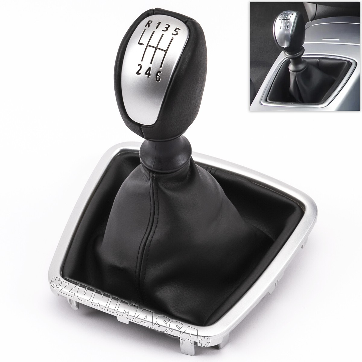 Newbee - Cache Botte Avec Pommeau De Levier De Vitesse Manuel, Pour Skoda Octavia II (09 12