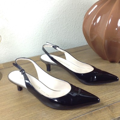 pointed slingback kitten heels