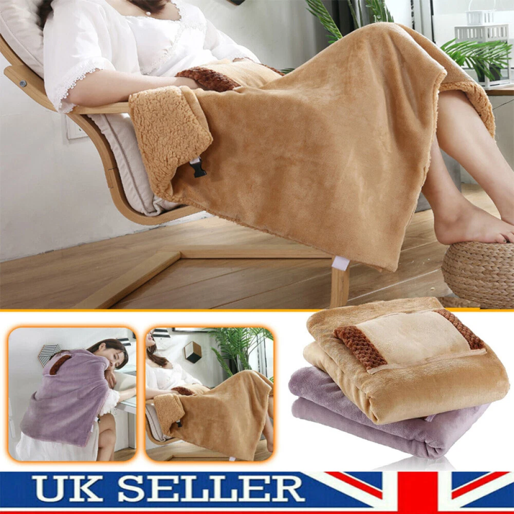 Heated Blanket Soft Electric USB Blanket Machine Washable For Home Travel  Office | eBay