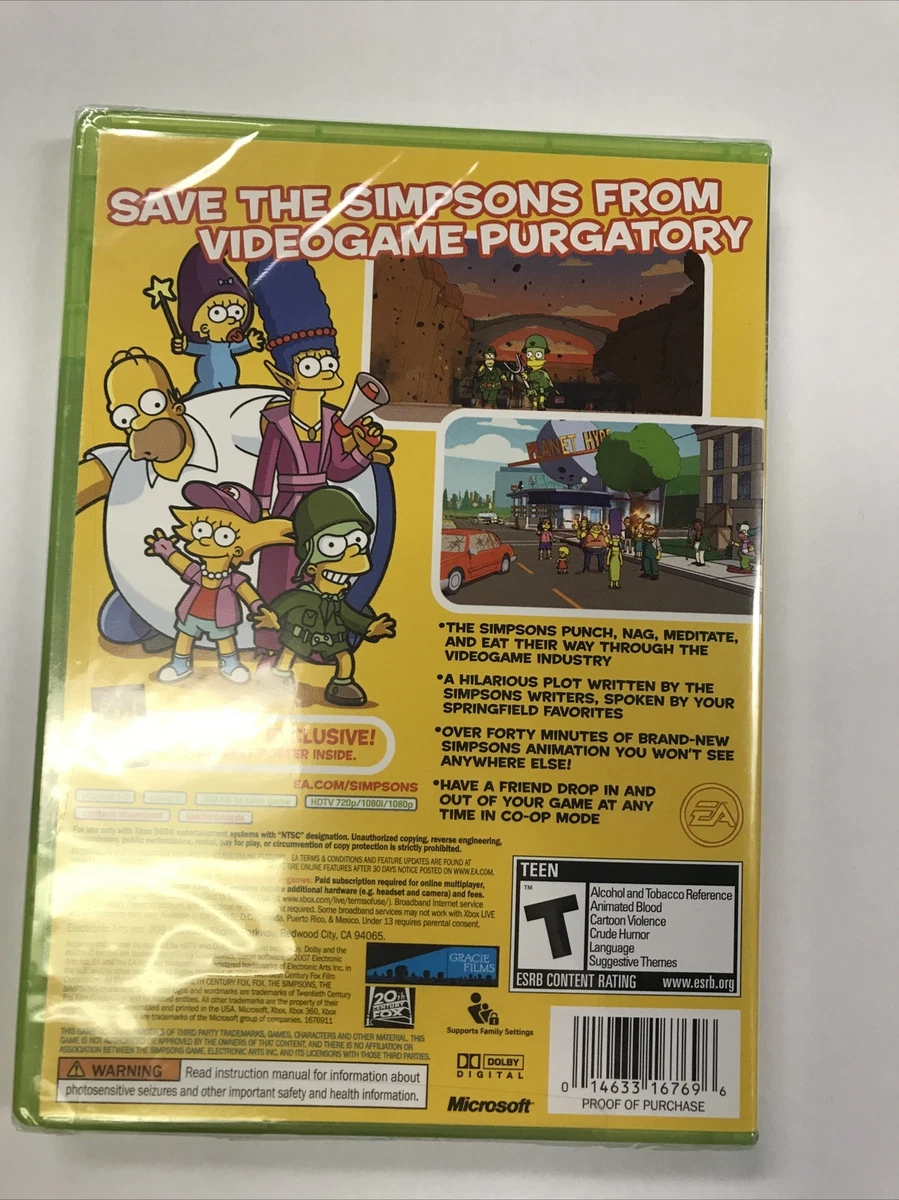 Simpsons Game, The Xbox 360 Game For Sale