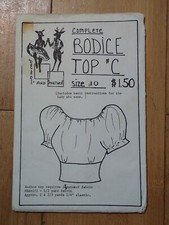 Square Dance Bodice Top C Sz 10 Docie Doe Vtg Sewing Pattern FF Uncut Unopened