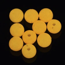 50 Glow In The Dark Acrylic Beads 8mm Orange Beads Jewelry Making Supplies Set