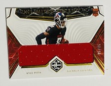 2021 Limited Kyle Pitts Unlimited Potential 6/75 Rookie Jersey Jumbo Patch