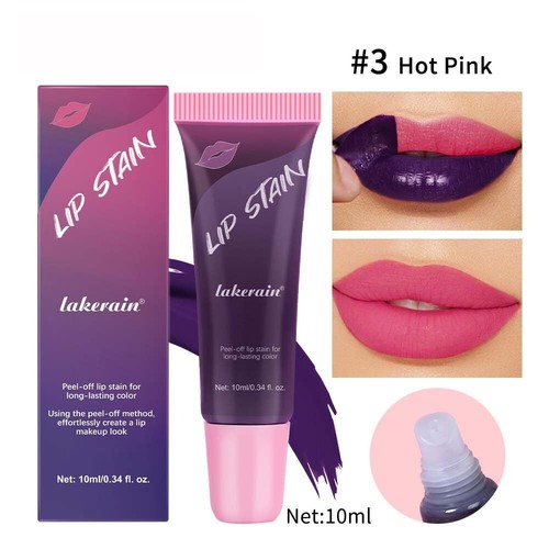 3 Colors Peel Off Lip Stain Detachable Lip Liner Set Long Lasting Lip Stain Peel - Picture 5 of 9