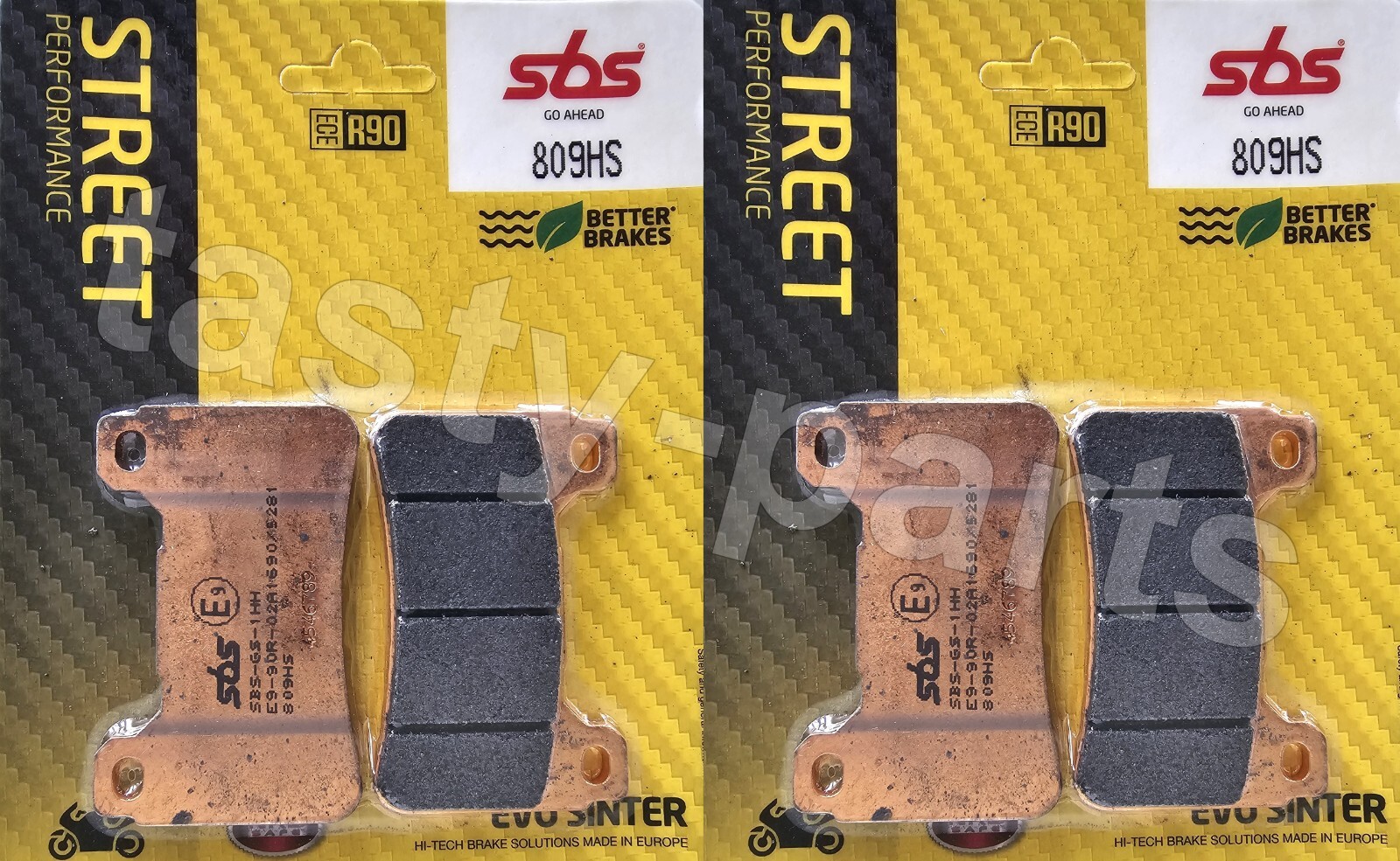 HONDA CBR1000RR FIREBLADE 2004-2016 SBS Road Sinter Front Brake Pads Set 809HS