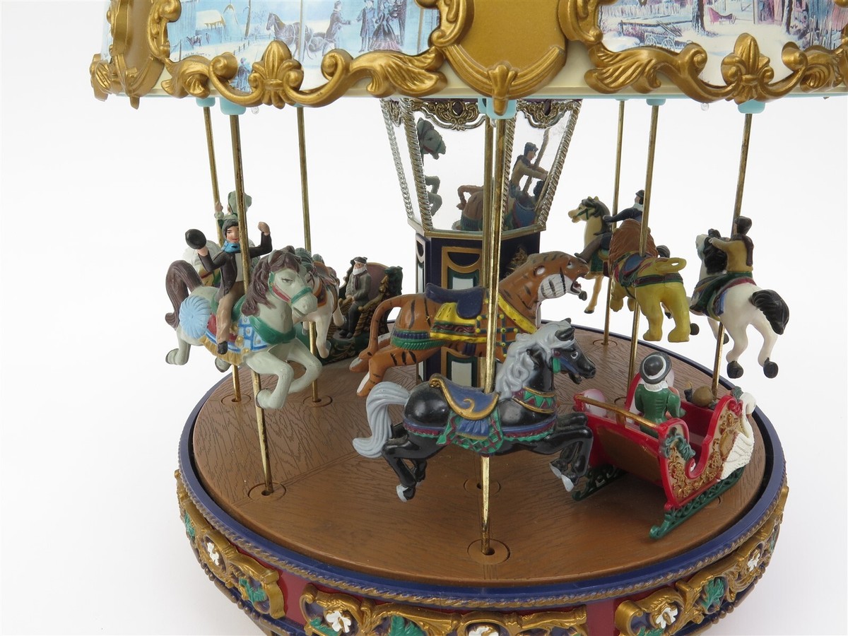 Gold Label Mr Christmas World's Fair Traditional Carousel Plays 30