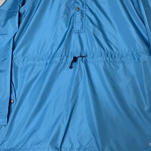 Chaps Ralph Lauren Jacket Mens XL Blue Teal Pullover Windbreaker 1/4 Zipper Snap - Picture 3 of 11