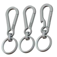 Titantium Carabiner Keychain Carabiner Hook Key Ring Key Holder with Bottle Open