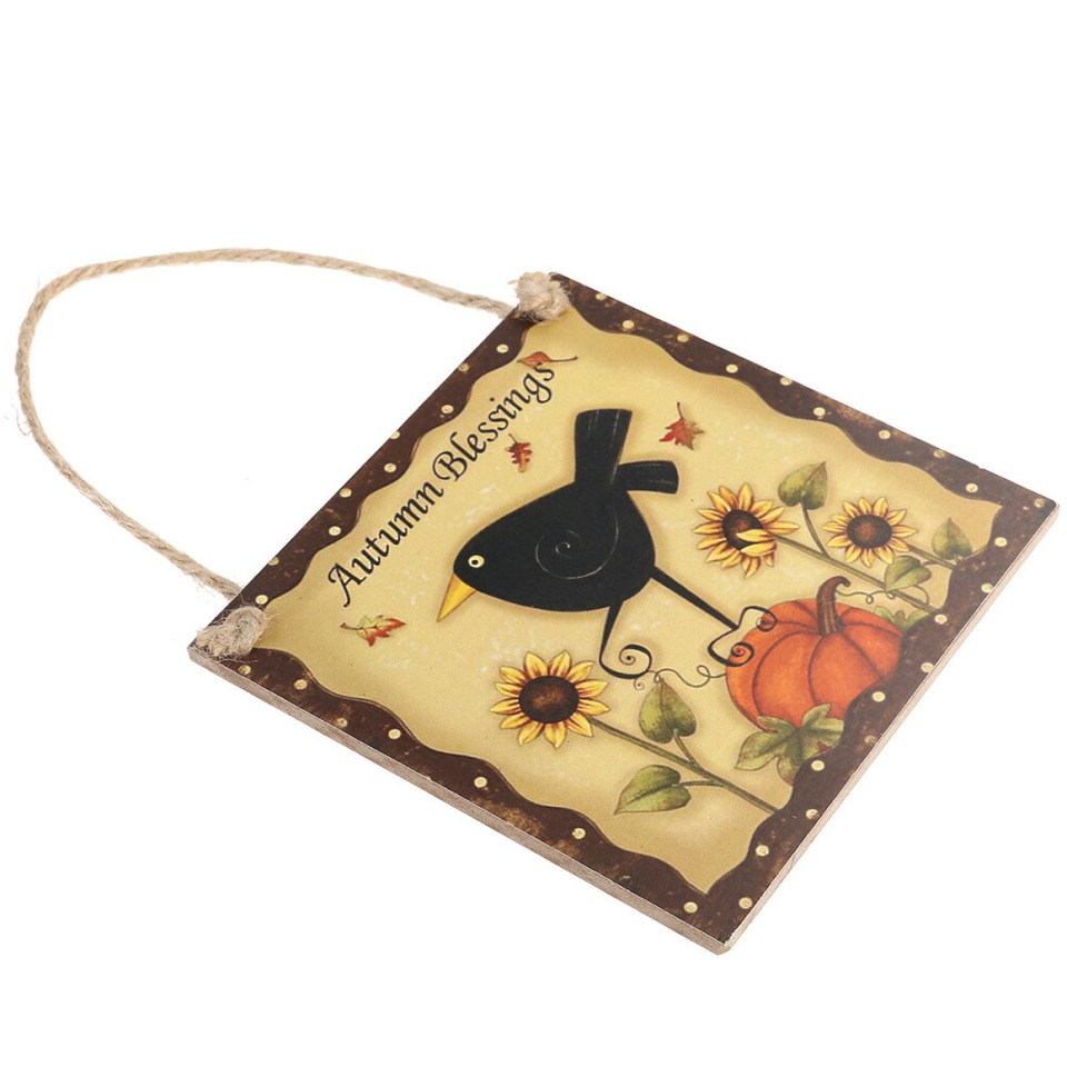 Thanksgiving Decorations Autumn Plaque Fall Sunflower Hanging Door eBay