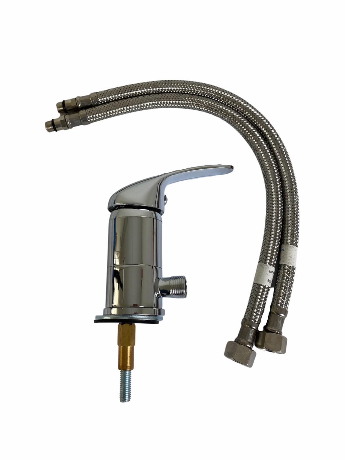 HTD Chrome Monobloc Caravan / Motorhome Shower Mixer Water Tap / Outlet