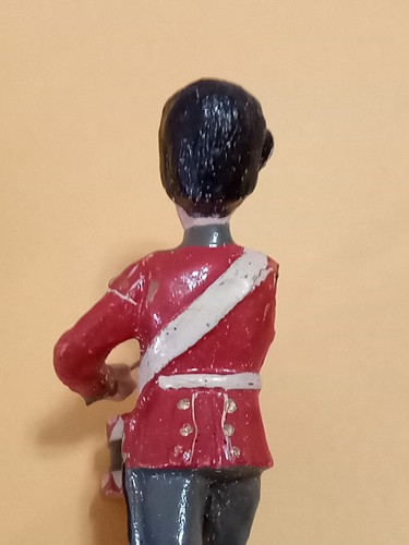 3 Elastolin 10.5cm Composition Scots Guards Marching/Drummer Soldiers Pre WW2 - Picture 23 of 24