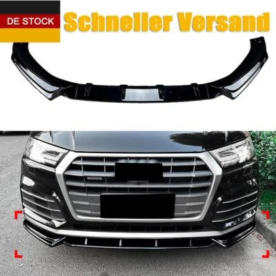 Spoiler avant noir brillant pour Audi Q5 S-Line, SQ5 FY 2018-2020 Pre-Facelift - Photo 1/4