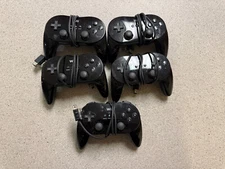 LOT of 5 Nintendo Wii Pro Controller Classic Black RVL-005 OEM NO BOX