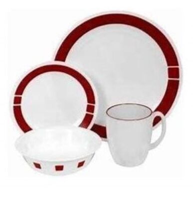 Vintage Corelle Urban Red Add-on/Replacement Dinnerware (See Selection)