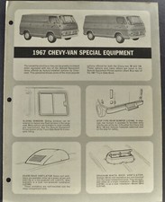 1967 Chevrolet Chevy Van Special Equipment Truck Brochure Excellent Original 67 1967 Chevrolet Chevy Van Special Equipment Truck Brochure Excellent Original 67