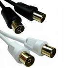 Coaxial TV Aerial Cable RF Extension Lead Digital Male to Female 1m 2.5m