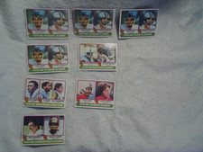 8 1980 TOPPS LEAGUE LEADERS,FOOTBALL CARD LOT,Roger Staubach,Dan Fouts,Rashad