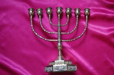  CHANDELIER CANDELABRE BRONZE DORE - GRAND MODELE - 7 BRANCHES - 29 cm X 29 cm