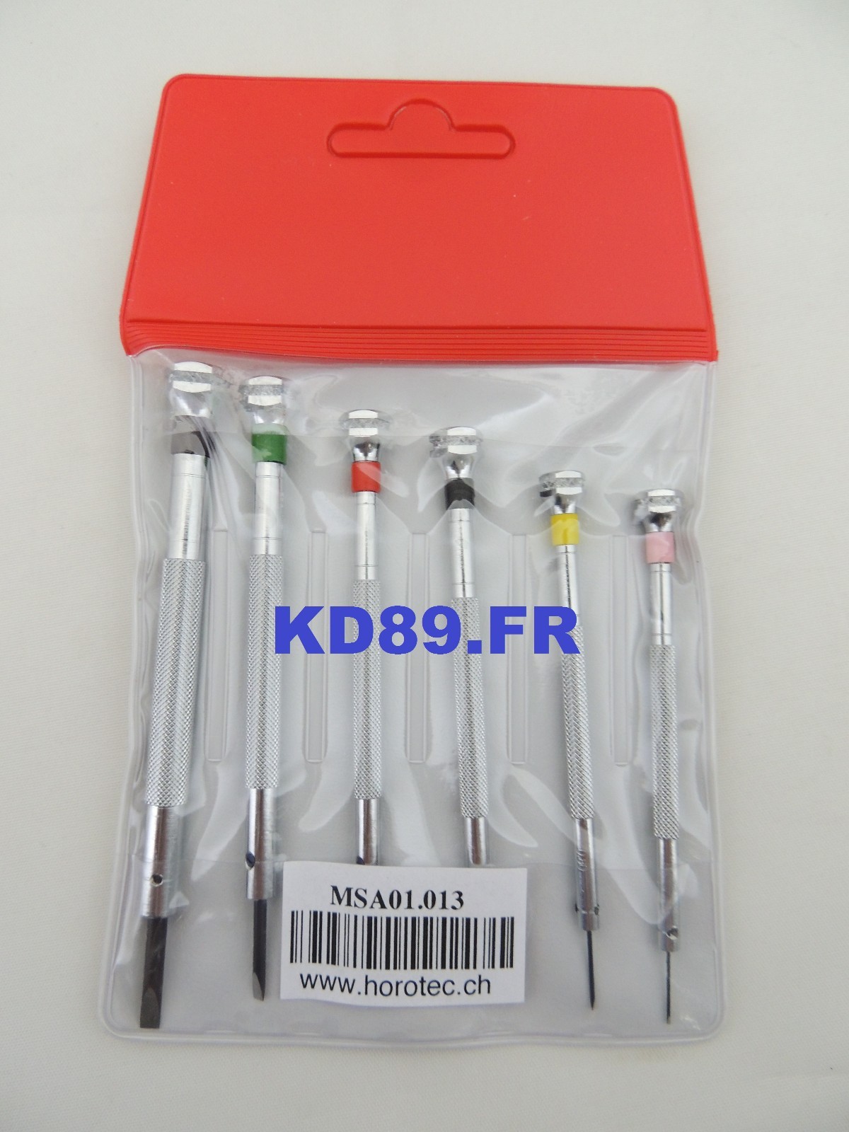 HOROTEC 01.013 ASSORTMENT OF 6 PRECISION SCREWDRIVERS 0.60 to 3.00 mm