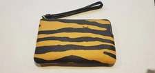 COACH C7440 Corner Zip Wristlet Clutch with Tiger print Lunar NWT 