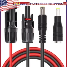 Solar Panel Connector to DC 8mm Adapter Extension Cable 16 AWG with DC 5.5mmx2.5