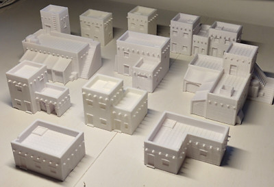 12 mm Maßstab Tischplatte Wargaming Dorf im Nahen Osten - 10 Gebäude
