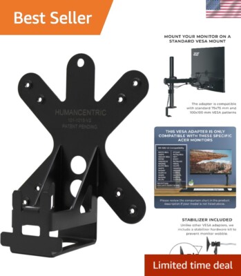 Stable VESA Adapter for Acer Monitors - Easy to Install, Stylish Black Finish