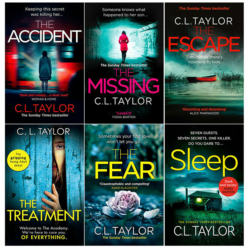 C.L. Taylor The Accident,Missing, Escape,Treatment 6 Books Collection Set PB NEW