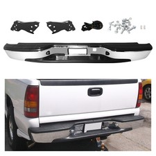 For 1999-2007 Chevy Silverado Gmc Sierra 1500 2500 Chrome Rear Bumper