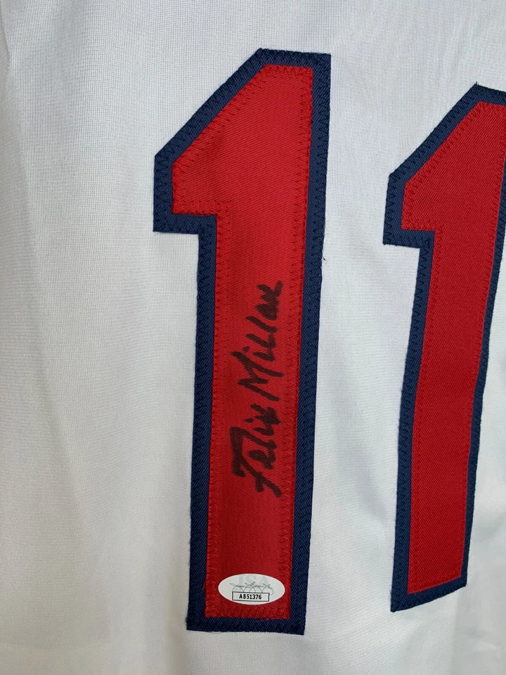 Felix Millan autographed signed jersey MLB Atlanta Braves JSA COA  - Image 2 of 3