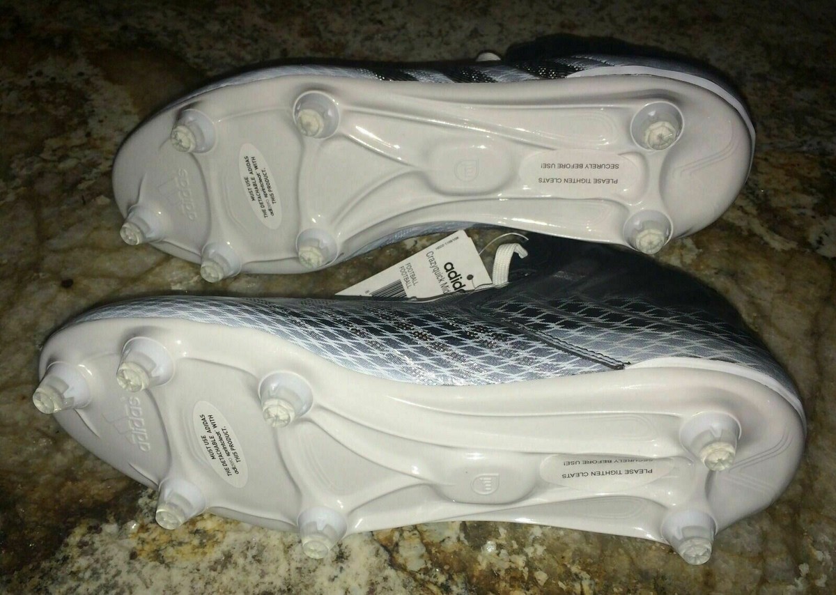 Adidas CrazyQuick Mid G99295 Men’s Sz 14 Black White Detachable Football Cleats adidas adizero Impact.2 MD Football Cleats IF5102 main image 4