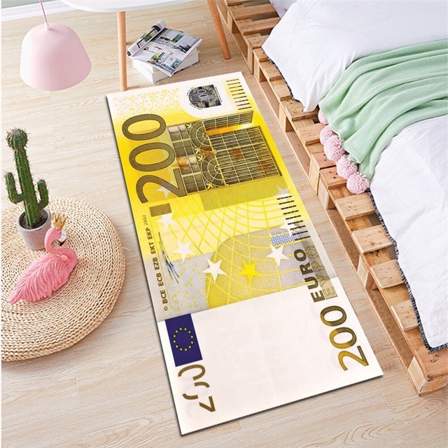 Money Rug 100 Dollar Bill Rich People Carpet House Door Floor Decor