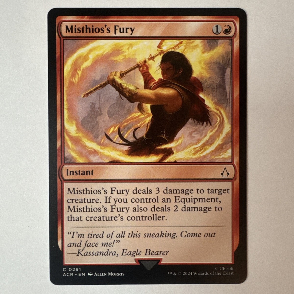 mtg assassin's creed all cards MTG Assassin's Creed C Misthios's Fury #0291 NM Mint