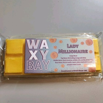 Lady Millionaire Wax Melts Snap Bars 50g Highly Frangranced.