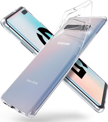 Hülle für Samsung Galaxy S10 Handy Schutz Case Cover Ultra Klar Silikon Hülle