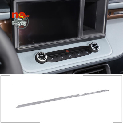 Sliver Alloy GPS Navigation Bottom Screen Frame Trim Strip For Ford Maverick2022