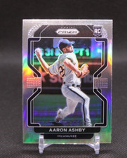 2022 Prizm Baseball Base Silver #49 Aaron Ashby - Milwaukee Brewers