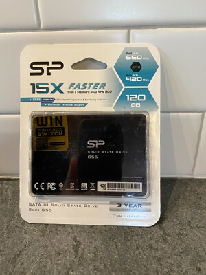 Silicon Power Ultra Slim S55 120GB Internal (SP120GBSS3S55S25) SSD