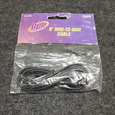 NEW MTH DCS  Programming 6' Mini-to-Mini Cable # 50-1009 (P021723-03)