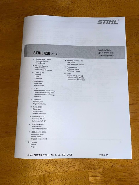 066 Stihl Chainsaw Illustrated Parts List Diagram Manual | eBay