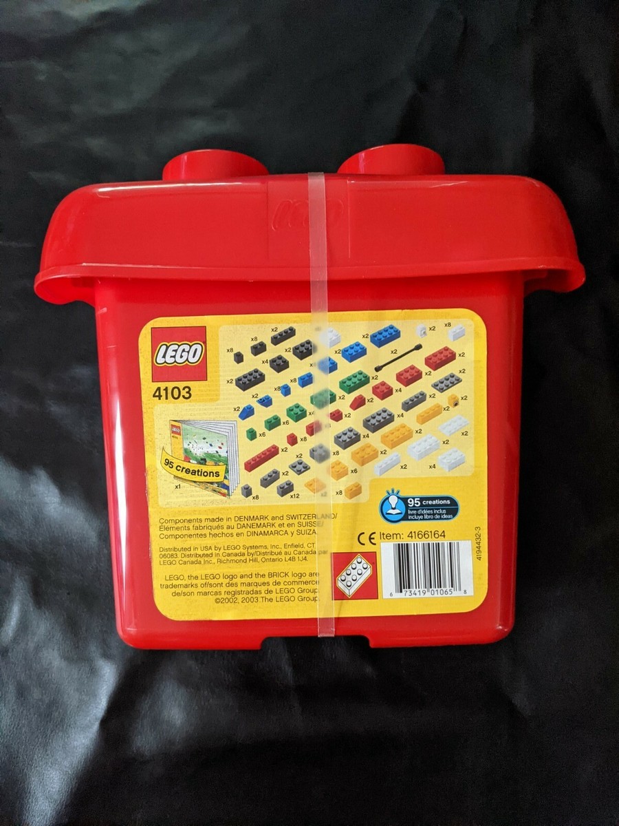 4103 Lego Creator Basic Set Fun With Bricks 200 Pieces Red Bucket