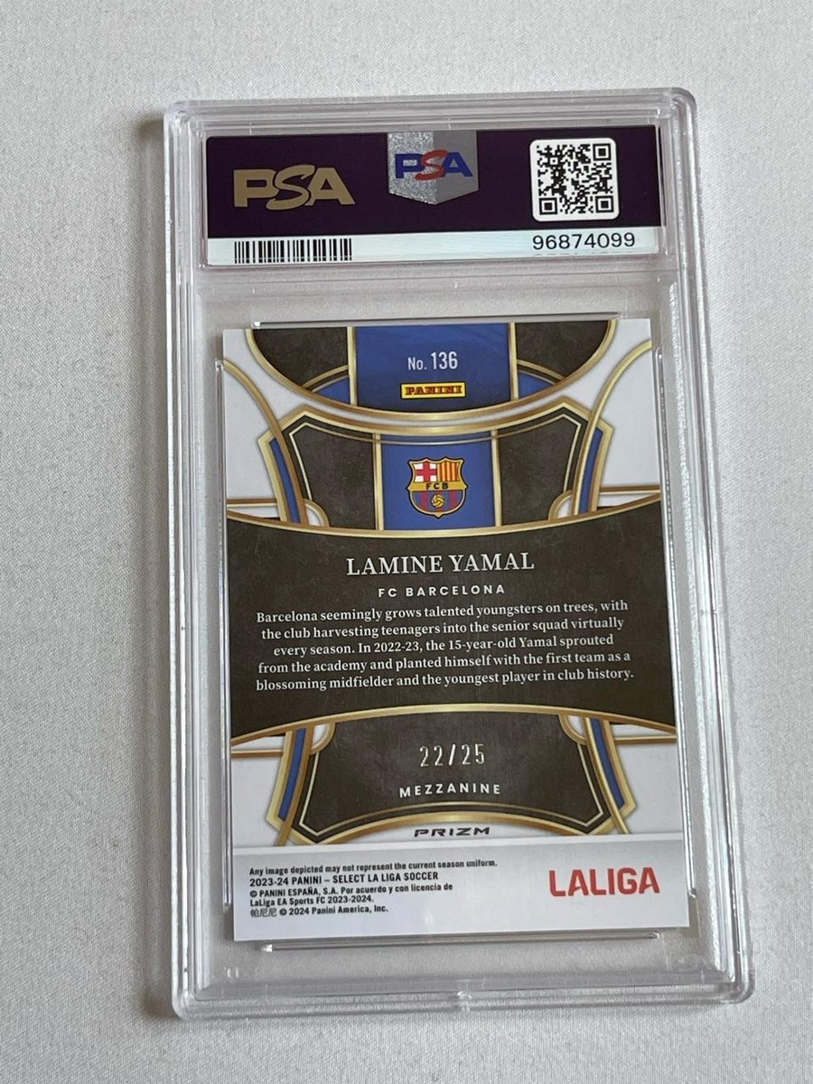 Panini Select soccer シャビ チャビ　ツインオート 1of1 2023-24 Panini Select La Liga - Mezzanine Lamine Yamal #136