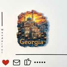 Georgia Tbilisi Tourist Souvenir 3D Resin Refrigerator Fridge Magnet Cra