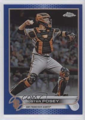 2022 Topps Chrome Blue Refractor 148/150 Buster Posey #95 13u1